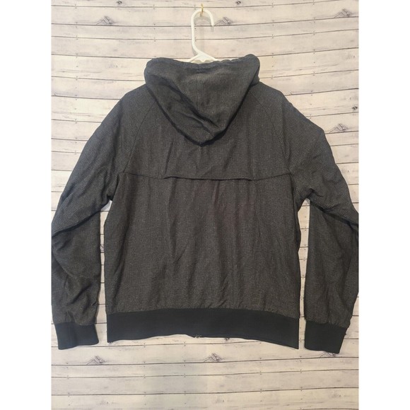 Nike Sportswear Windrunner Mens L Hooded Nylon Jacket 382228-010 Black Full Zip - Picture 7 of 16